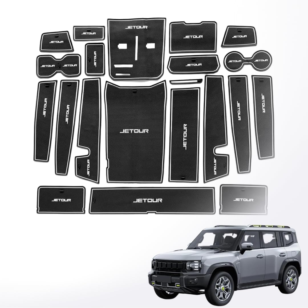 jetour t2, jetour t2 accessories, jetour t2 liner set, jetour t2 black liner set, jetour t2 interior liners, jetour t2 anti-slip mats, interior liners, jetour t2 center console liners, car oranizer accessories, jetour t2 2022, jetour t2, 2023, jetour t2 2024, jetour t2 2025 accessories