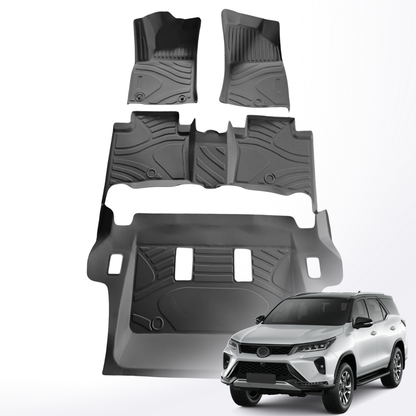 Fortuner 3D Floor Mats – TPE Set of 4