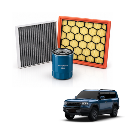 MOTOR FIT 3-in-1 Filter Service Kit for Jetour G700 (2026+), Cabin Air Filter + Engine Air Filter + Oil Filter, Complete Maintenance Replacement Set