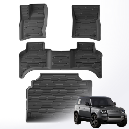 Defender 110 Floor Mats + Trunk Mat – 2019–2024