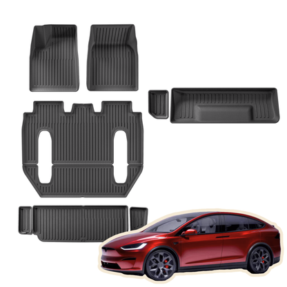 TESLA MODEL X (6 seater) – TPE Floor Mats Set of 5