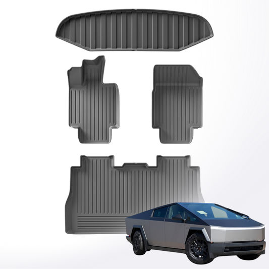 Tesla Cybertruck Floor Mats + Frunk Mat – 2024–2025