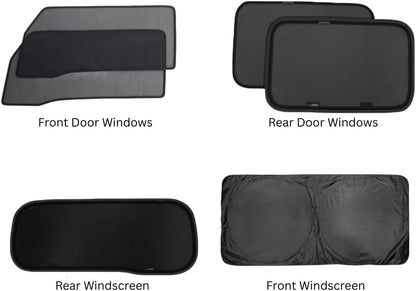 MOTOR FIT Magnetic Window Shades Set of 6 Compatible with Jimny 3 Doors (2019–2026)