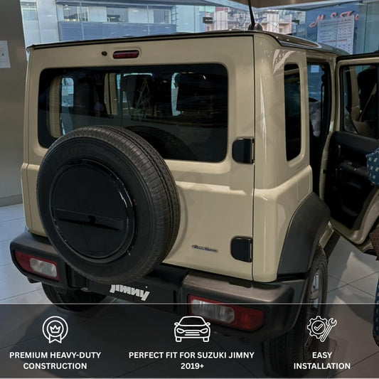 MOTOR FIT Rear Spare Wheel Tyre Cover Compatible with Jimny 2019–2026
