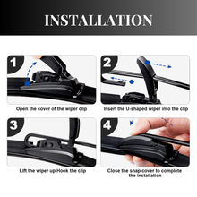 16-Inch Front Wiper Blades for Jeep Wrangler JL (2018–2025) – All-Weather U-Hook Blade Set
