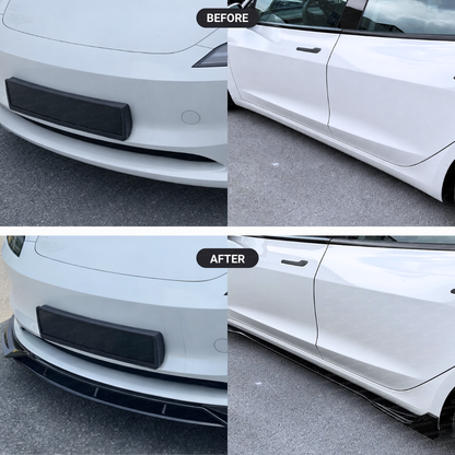 Atomic Set (Front Lip, Side Skirts, Rear Spoiler) for Tesla Model 3 (2022-2026)