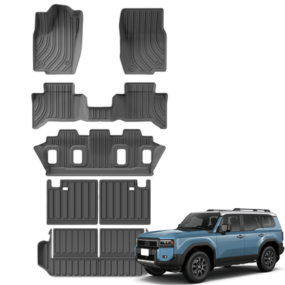 Prado 7-Seater Floor Mats + Seat Back Mats