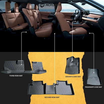 MOTOR FIT Floor Mats for Mitsubishi Outlander 2023–2026