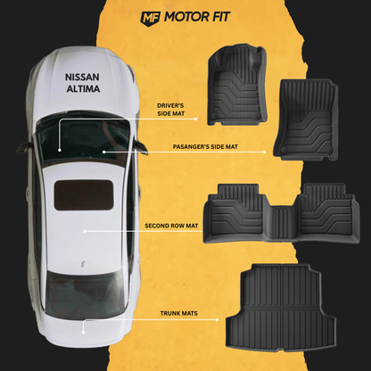 Nissan Altima Floor Mats – 3D All-Weather 4-Piece