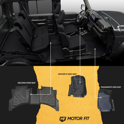 Suzuki Jimny 5-Door 3D Floor Mats – TPE All-Weather