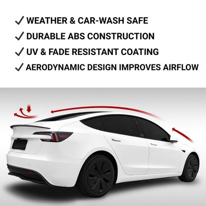 Rear Trunk Spoiler (Type A) for Tesla Model 3 (2023–2027)