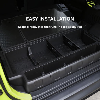 MOTOR FIT Trunk Storage Box for Suzuki Jimny 5-Door 2019–2026 | Rear Cargo Organizer with Lid