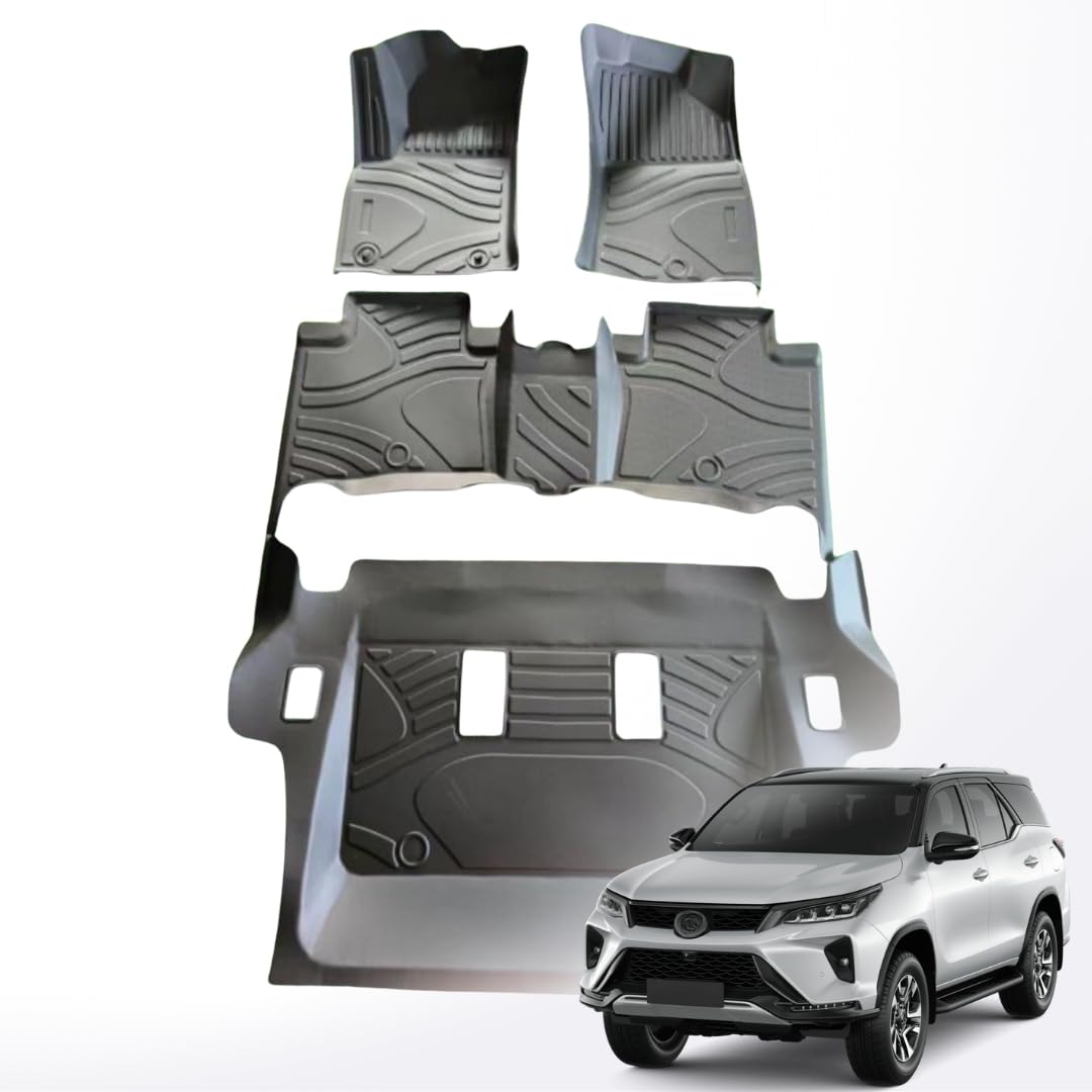 Toyota Fortuner floor mats, TPE trunk mats for Fortuner, custom fit floor mats Toyota Fortuner, 3D fit TPE car mats, all-weather mats for Fortuner 2016-2021, Toyota Fortuner cargo liners, durable TPE floor mats Fortuner, Fortuner 2016-2021 floor protection, waterproof car mats Toyota Fortuner, heavy-duty floor mats Fortuner , scratch-resistant mats Fortuner, Fortuner 2016-2021 interior mats, eco-friendly car mats Toyota Fortuner, easy clean mats Fortuner , Toyota Fortuner accessories.