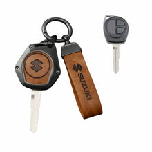 TRX AUTO Key Cover with Leather Keychain for Suzuki