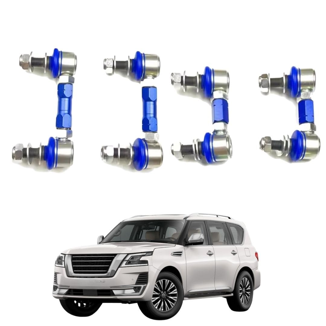 Y62 Nissan Patrol Sway Bar Link, Adjustable Sway Bar Link, Lifted Vehicle Suspension, Off-Road Sway Bar Link, High-Grade Metal Sway Bar Link, Y62 Patrol Lift Kit, Sway Bar Adjustment, Nissan Patrol Suspension Upgrade, Corrosion-Resistant Sway Bar Link, Improved Handling Sway Bar Link.