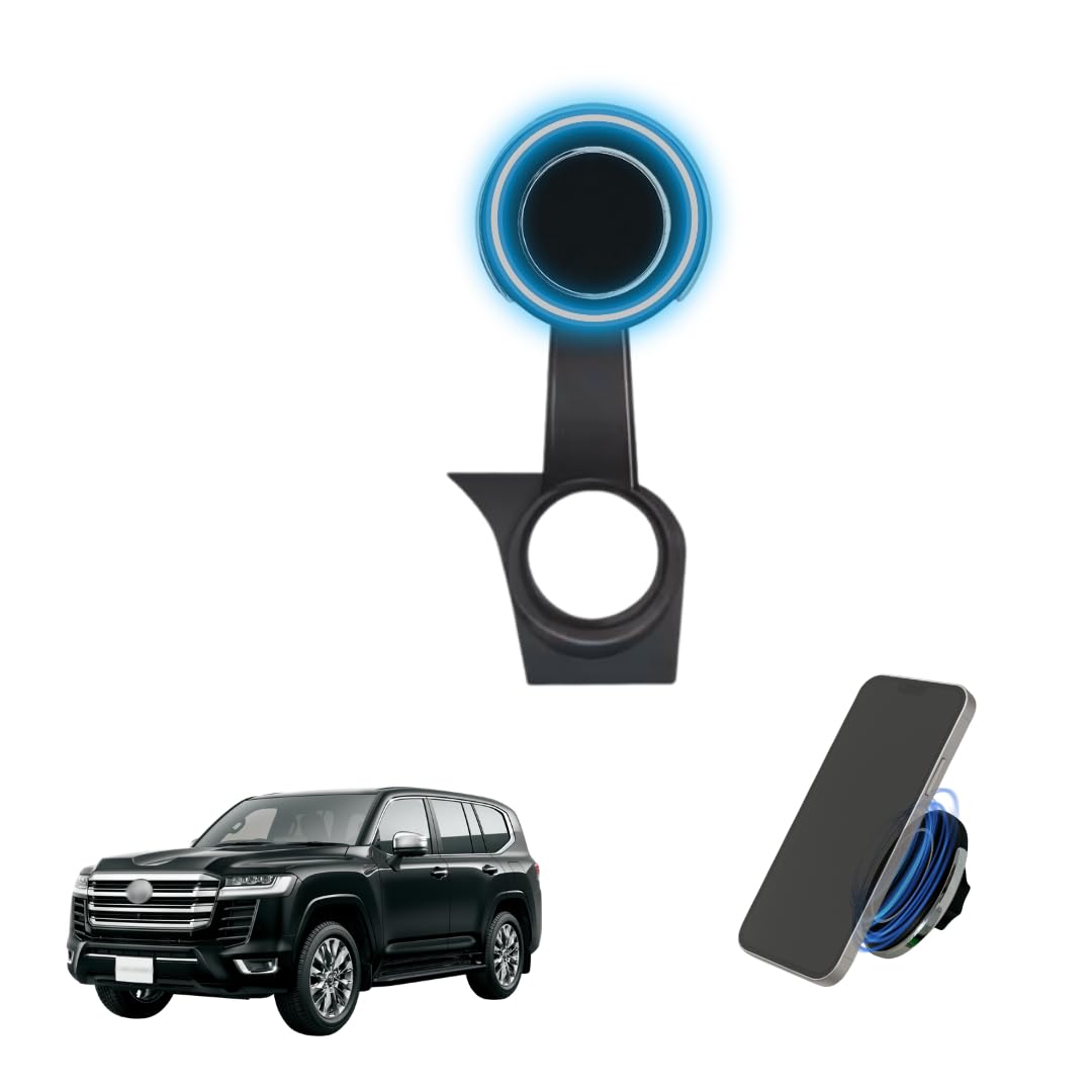 Toyota Land Cruiser LC300 MagSafe mount, LC300 magnetic phone holder, lc300 dashboard MagSafe mount, Land Cruiser 2022, Land Cruiser 2023, Land Cruiser 2024, Land Cruiser 2025, Land Cruiser 2026, Toyota LC300 interior accessories, LC300 dashboard mount, 360 rotation MagSafe holder, Toyota LC300 phone accessories, MagSafe mount, secure grip.