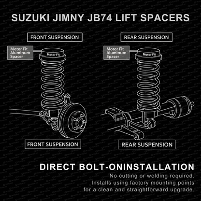 35mm (1.3in) Lift Spacer Kit for Suzuki Jimny (2018–2026)