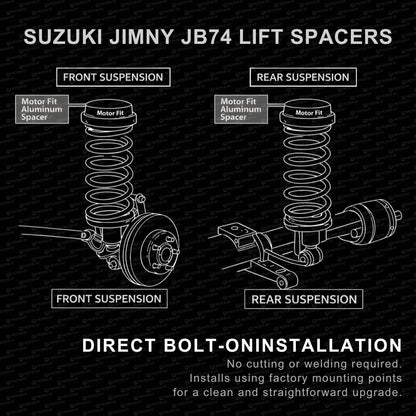 30mm Wheel Spacers for Suzuki Jimny 2020+ JB74 (Set of 4)