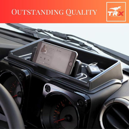 TRX AUTO Dashboard Tray with Phone Holder For Suzuki Jimny JB64 JB74 2019 to 2024
