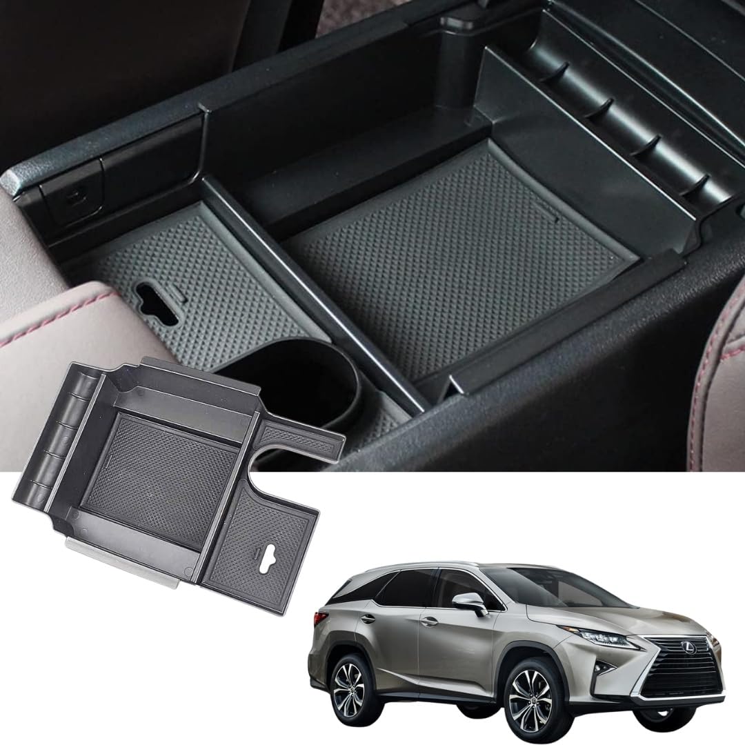 Motor Fit Center Armrest Console Organizer For Lexus RX 350 300 2016 To 2021 | Center Storage Box Organizer Tray | Lexus RX350 Car Accessories