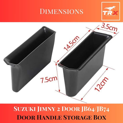 TRX AUTO Door Handle Insert Storage Tray for Suzuki JimnyJB64 JB74 2019 to 2024