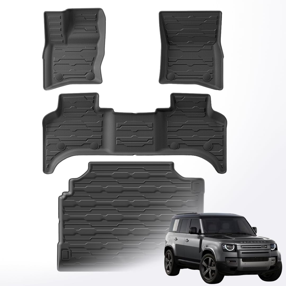 Land Rover Defender 110 floor mats, 3D fit TPE car mats, TPE trunk mats for Defender, custom fit floor mats Land Rover, all-weather floor mats Defender 110, Defender 110 cargo liners, durable TPE floor mats, Land Rover Defender accessories, waterproof car mats Defender, heavy-duty floor mats Defender 110, scratch-resistant TPE mats, off-road floor mats Defender 110, Defender 110 interior protection, eco-friendly car mats Defender, easy clean car mats Defender 110.