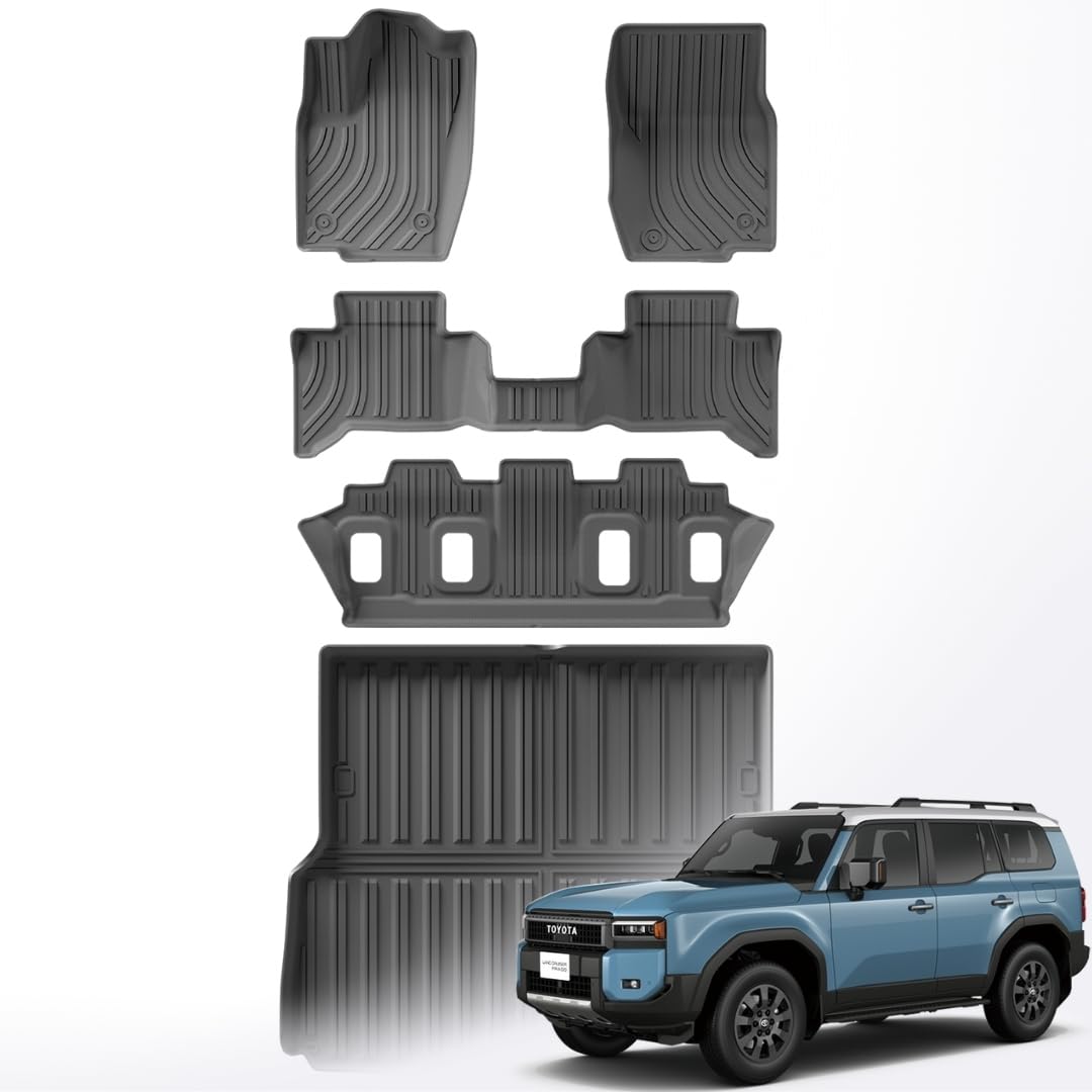 Toyota Land Cruiser Prado 2024 floor mats, TPE trunk mats for Prado, custom fit floor mats Land Cruiser Prado, 3D fit TPE car mats, all-weather mats for Land Cruiser Prado 2024, Prado 2024 mats, durable TPE floor mats Prado, Land Cruiser Prado cargo liners, waterproof car mats Prado, heavy-duty floor mats Land Cruiser Prado, scratch-resistant mats Prado, off-road floor mats Prado 2024, eco-friendly car mats Land Cruiser Prado, Toyota Prado accessories, Prado 2024 interior mats.
