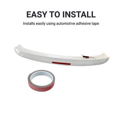 White Rear Trunk Spoiler for Nissan Sunny Sedan (2011+)