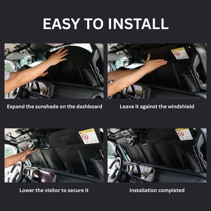 Sunshade for Jeep Wrangler JL (2018–2023) – UV Protective Foldable Windshield Shade