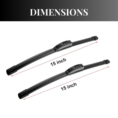 16-Inch Front Wiper Blades for Jeep Wrangler JL (2018–2025) – All-Weather U-Hook Blade Set