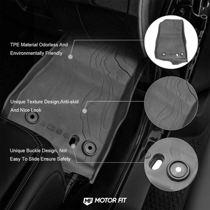 Jeep Wrangler JL 2-Door (2018–2025) - TPE Floor Mats