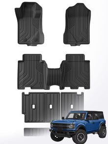 Ford Bronco 4 Door floor mats, TPE trunk mats for Bronco, custom fit floor mats Ford Bronco 4 Door , 3D fit TPE car mats, all-weather mats for Bronco 2021 to 2025, Ford Bronco 4 Door cargo liners, durable TPE floor mats Bronco, Bronco 2024 floor protection, waterproof car mats Ford Bronco 4 Door , heavy-duty floor mats Bronco , scratch-resistant mats Bronco, Bronco 2016-2021 interior mats, eco-friendly car mats Ford Bronco 4 Door , easy clean mats Bronco , Ford Bronco 4 Door accessories.