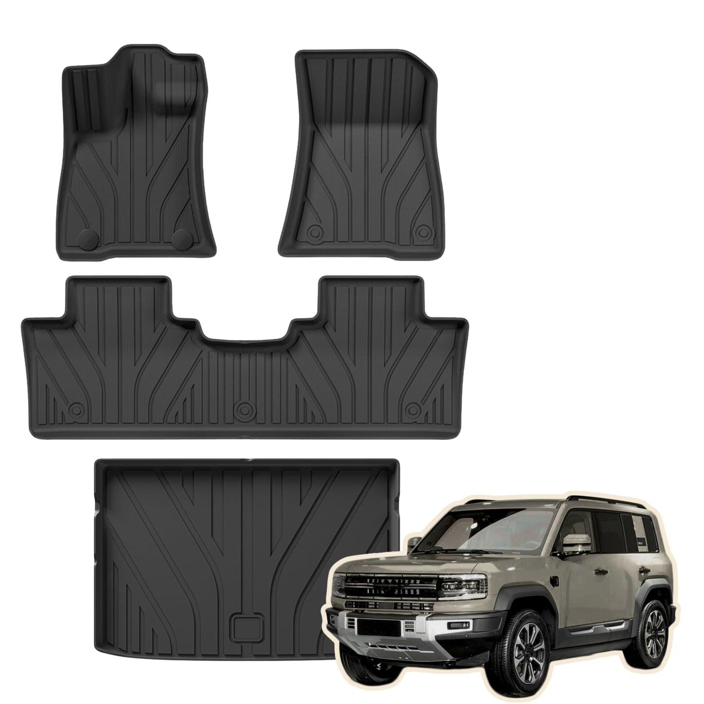 BYD leopard 5, BYD leopard 5 accessories, BYD accessories, BYD leopard 5 interior accessories, BYD interior accessories, BYD leopard 5 2025 accessories, BYD leopard 5 floor mat, BYD leopard 5 tpe floor mats, floor mats, Denza B5 floor mats, Denza B5 accessories, Denza B5 interior accessories, Fangchengbao Bao 5 floor mats, Fangchengbao Bao 5 interior accessories, Fangchengbao Bao 5 accessories