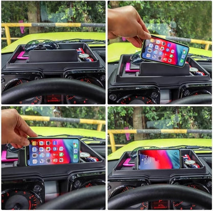 TRX AUTO Dashboard Tray with Phone Holder For Suzuki Jimny JB64 JB74 2019 to 2024