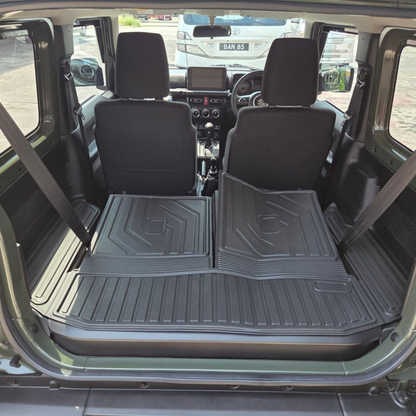 3D Trunk Mat for Suzuki Jimny (2019–2023) – Black TPE All-Weather Protection