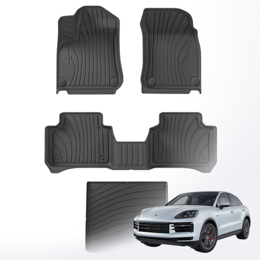 Porsche Cayenne Floor Mats – 3D All-Weather Set