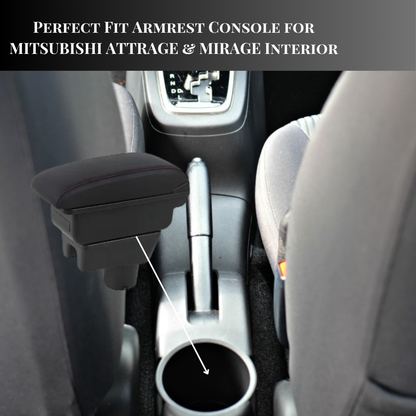TRX AUTO Adjustable Armrest Console for Attrage & Mirage (2014+)