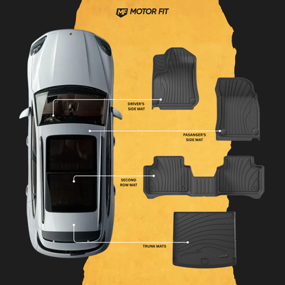 Porsche Cayenne Floor Mats – 3D All-Weather Set
