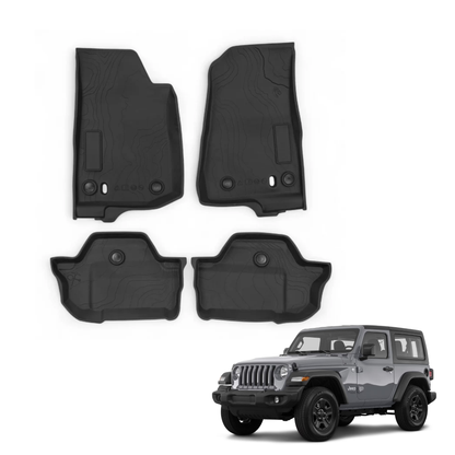 Jeep Wrangler JL 2-Door (2018–2025) - TPE Floor Mats