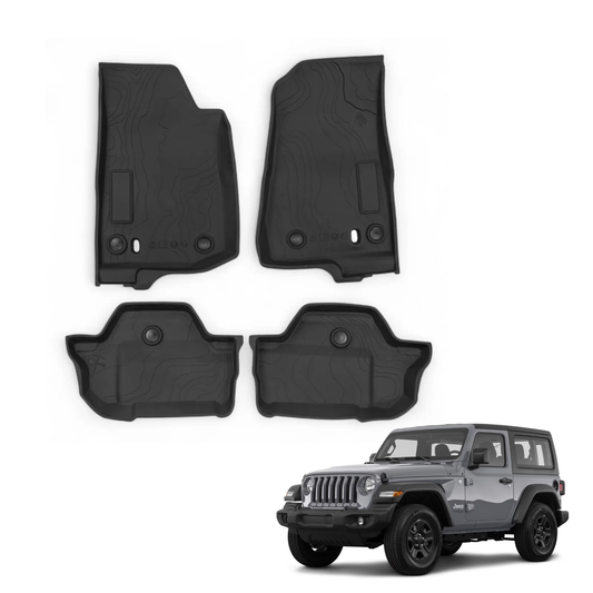 Jeep Wrangler JL 2-Door (2018–2025) - TPE Floor Mats