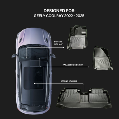 Geely Coolray Floor Mats – 3D Custom Fit Set