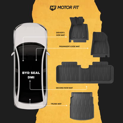 BYD Seal 7 DMi Floor Mats – 3D All-Weather Set