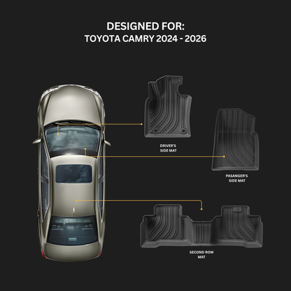 Toyota Camry Hybrid – TPE Floor Mats Set of 3
