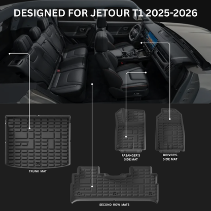 JETOUR T1 (2025-2026) – TPE Floor Mats Set of 4