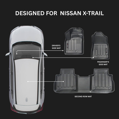 Nissan X Trail Floor Mats – TPE 3-Piece Set