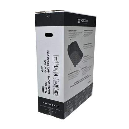 MOTOR FIT Floor Mats for Nissan Kicks (2017 - 2024) | All-Weather TPE | Waterproof, Anti-Slip, Anti-Scratch, Raised Edge | Eco-Friendly & Odorless Floor Mats